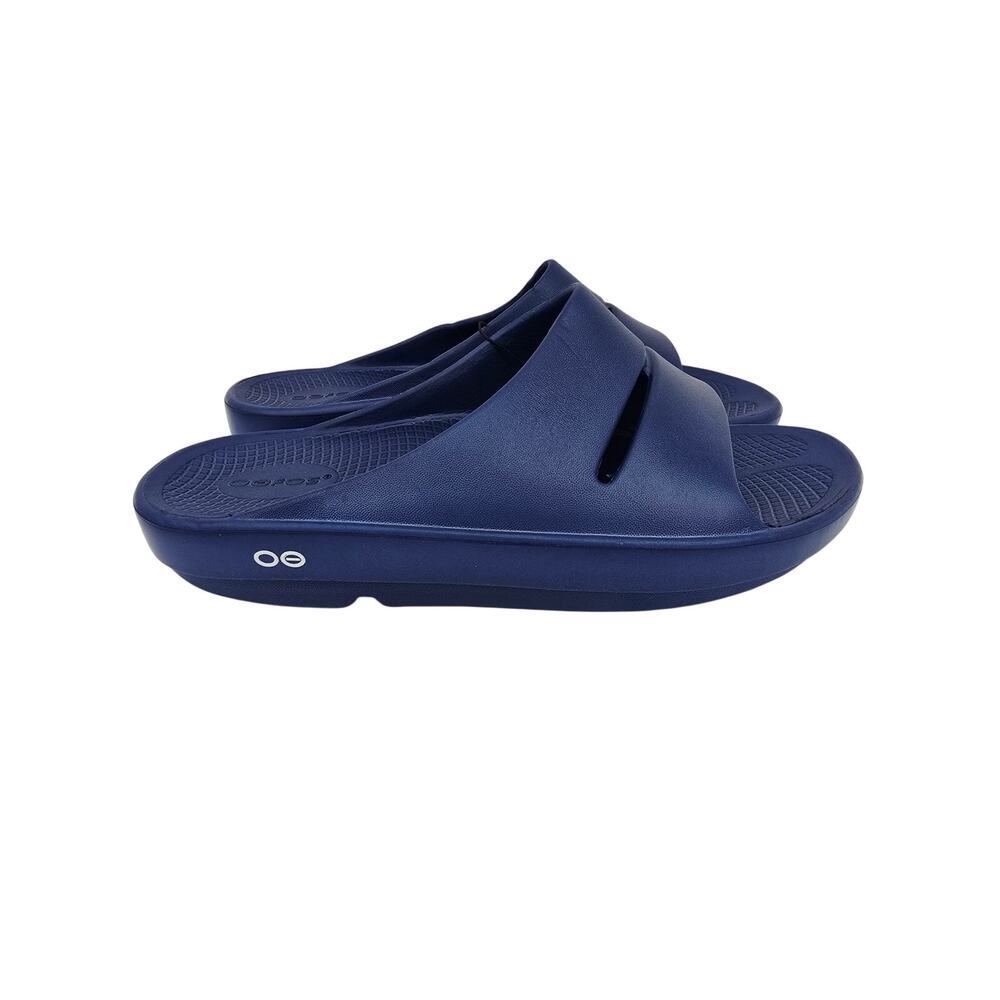 OOFOS OOahh Unisex Slides Blue New M9 W11 New